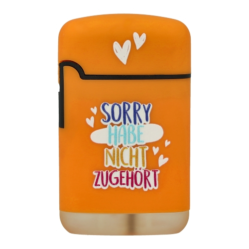 Easy Torch Feuerzeug Sorry Habe Nicht Zugehört! orange Easy Torch Feuerzeug Sorry Habe Nicht Zugehört! orange