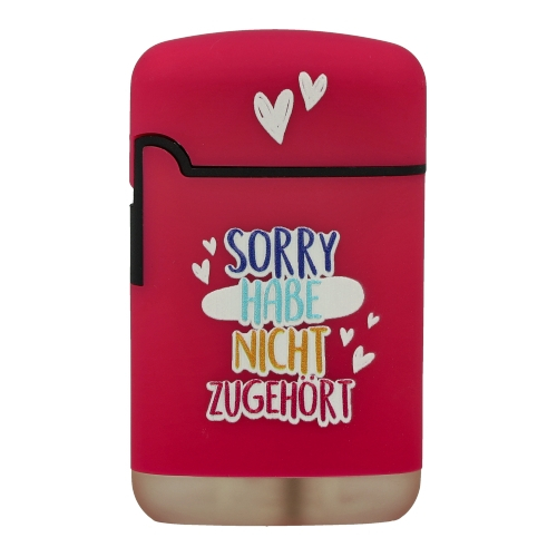 Easy Torch Feuerzeug Sorry Habe Nicht Zugehört! pink Easy Torch Feuerzeug Sorry Habe Nicht Zugehört! pink