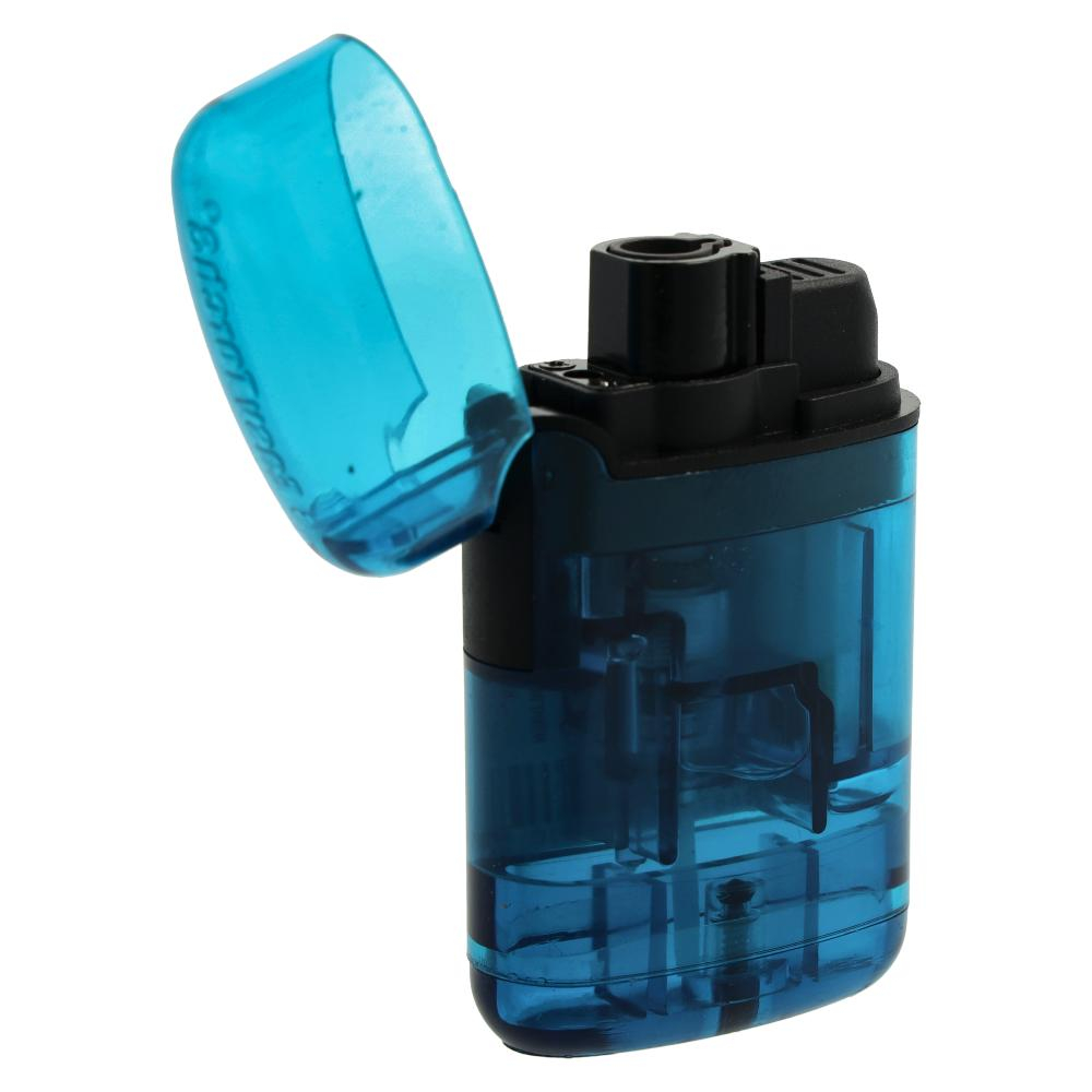 Easy Torch Feuerzeug Transparent Blau Easy Torch Feuerzeug Transparent Blau
