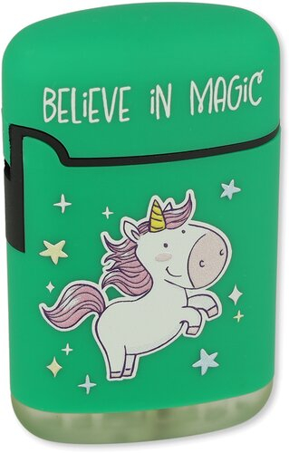Easy Torch Feuerzeuge Einhorn Grün 11v12 Believe In Magic