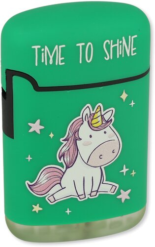 Easy Torch Feuerzeuge Einhorn Grün 8v12 Time To Shine