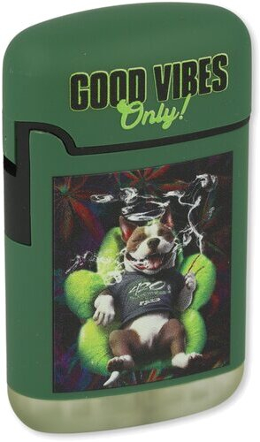 Easy Torch Feuerzeuge So Tasty Animals Grün 2v4 Good Vipes Only!