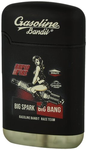 Easy Torch Gasoline Bandit Feuerzeug Schwarz 4v4 Easy Torch Gasoline Bandit Feuerzeug Schwarz 4v4