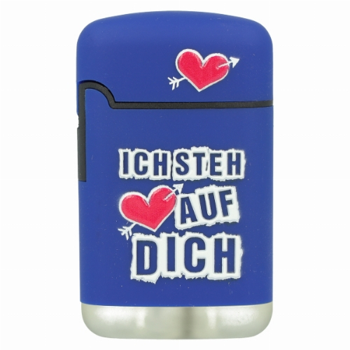 Easy Torch Ich steh auf Dich Feuerzeug blau Easy Torch Ich steh auf Dich Feuerzeug blau