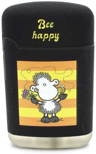 Easy Torch Jet Feuerzeug Bee happy schwarz Nr.2 Easy Torch Jet Feuerzeug Bee happy schwarz Nr.2