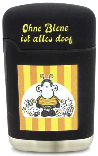 Easy Torch Jet Feuerzeug Ohne Biene ist alles doof schwarz Nr.1