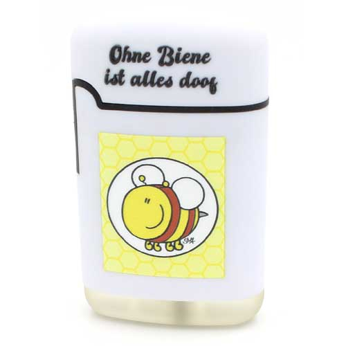 Easy Torch Jet Feuerzeug Ohne Biene ist alles doof weiß Nr.2 Easy Torch Jet Feuerzeug Ohne Biene ist alles doof weiß Nr.2