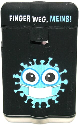 Easy Torch  Power Flat Finger Weg Meins! blau Feuerzeug