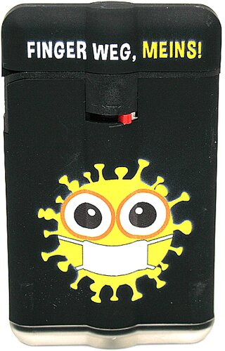 Easy Torch  Power Flat Finger Weg Meins! gelb Feuerzeug