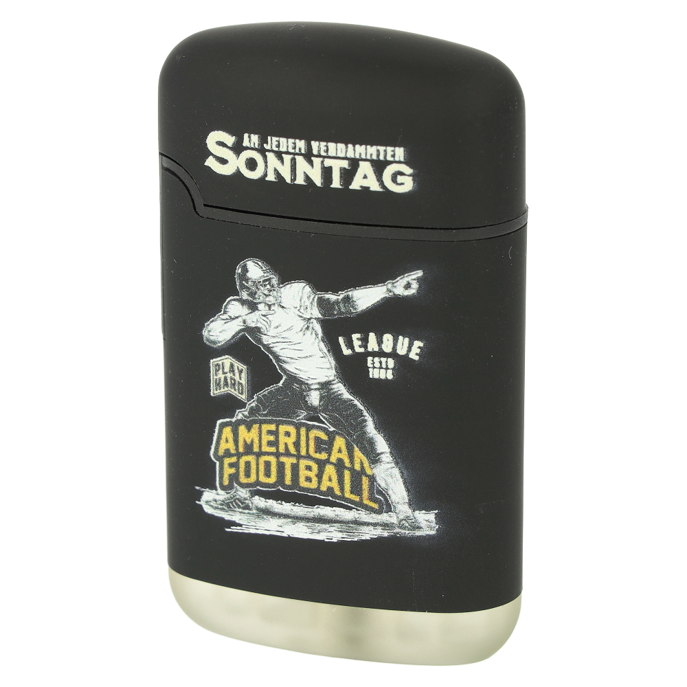 Easy Torch Relief American Football Feuerzeug Schwarz 2v4 Easy Torch Relief American Football Feuerzeug Schwarz 2v4