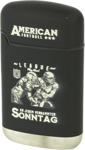 Easy Torch Relief American Football Feuerzeug Schwarz 3v4