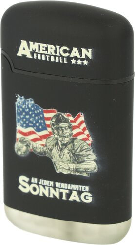 Easy Torch Relief American Football Feuerzeug Schwarz 4v4