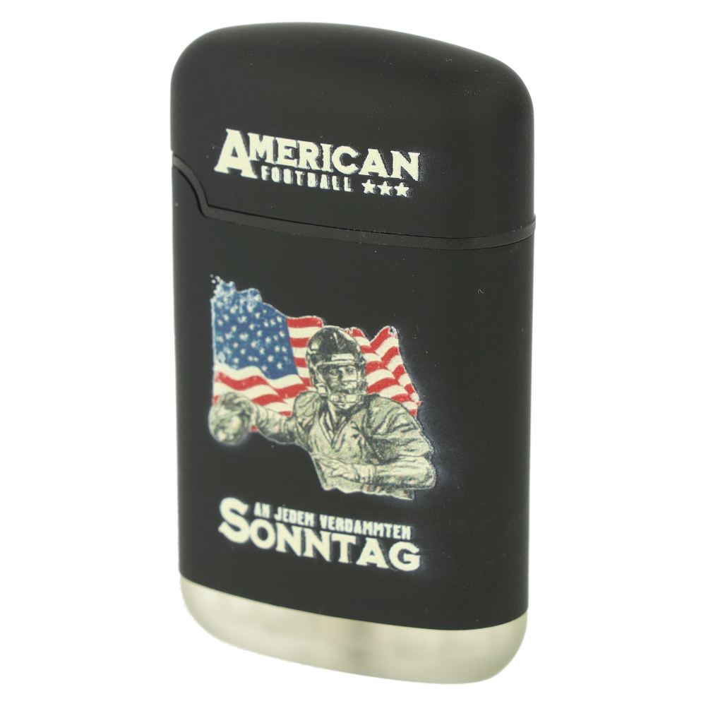 Easy Torch Relief American Football Feuerzeug Schwarz 4v4