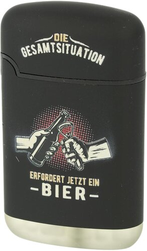 Easy Torch Relief Bier Feuerzeug Schwarz 3v4 Easy Torch Relief Bier Feuerzeug Schwarz 3v4