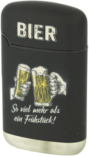 Easy Torch Relief Bier Feuerzeug Schwarz 4v4