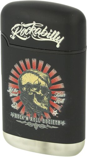 Easy Torch Relief Rockabilly Feuerzeug Schwarz 1v4 Easy Torch Relief Rockabilly Feuerzeug Schwarz 1v4