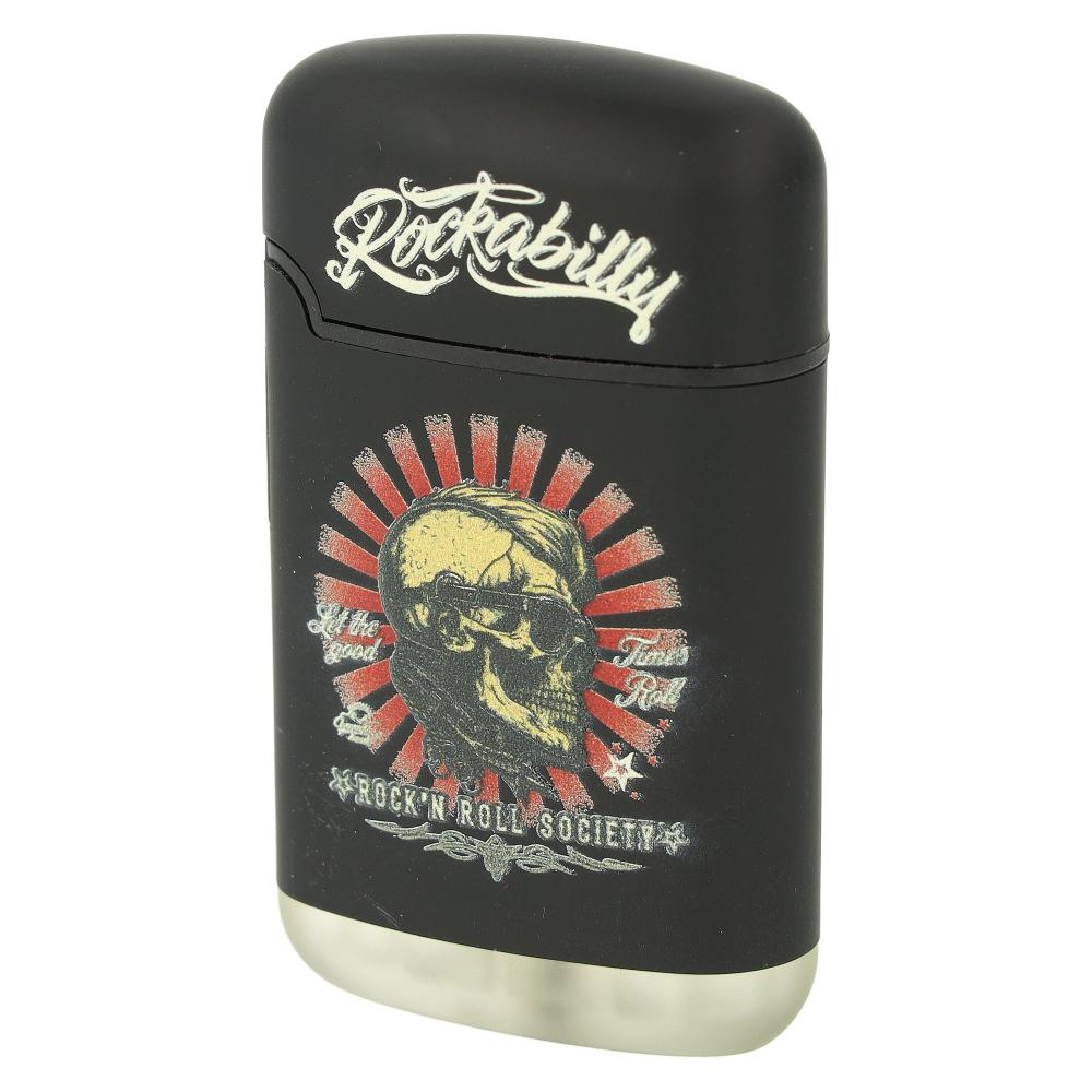 Easy Torch Relief Rockabilly Feuerzeug Schwarz 1v4 Easy Torch Relief Rockabilly Feuerzeug Schwarz 1v4