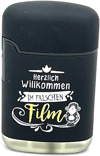 Easy Torch sheepworld Herzlich Willkommen im falschen Film Motiv Feuerzeug schwarz Easy Torch sheepworld Herzlich Willkommen im falschen Film Motiv Feuerzeug schwarz