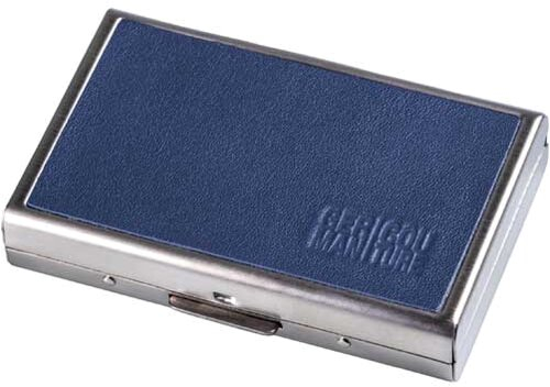 Edelstahl-Etui Echt Leder Cool Blau für 20 IQOS Heets Edelstahl-Etui Echt Leder Cool Blau für 20 IQOS Heets