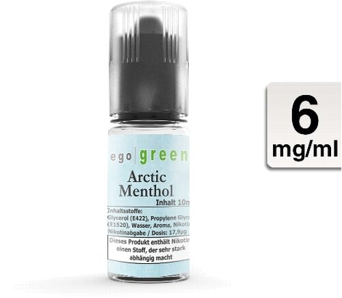 Ego Green E-Liquid Arctic Menthol 6mg