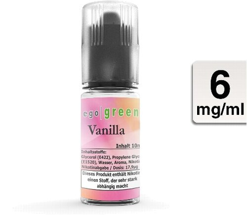 Ego Green E-Liquid Vanilla 6mg