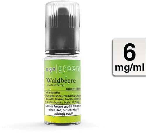 Ego Green E-Liquid Waldbeere 6mg