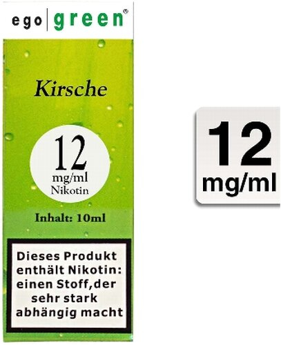 Ego Green Kirsche Flavor 12mg Nikotin