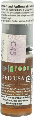 Ego Green Red USA Tobacco 12mg Nikotin