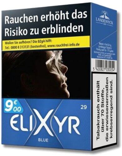 Einzelpackung Elixyr Blue XXL Zigaretten (1x27)