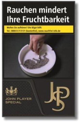 Einzelpackung John Player Special JPS Black Zigaretten (1x20)