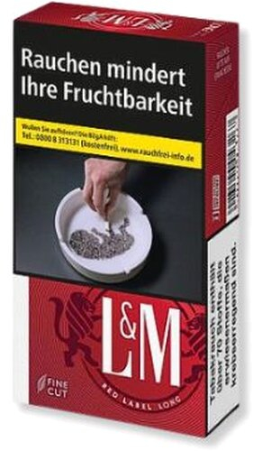Einzelpackung L&M Red Label Long 100 mm Zigaretten (1x20)