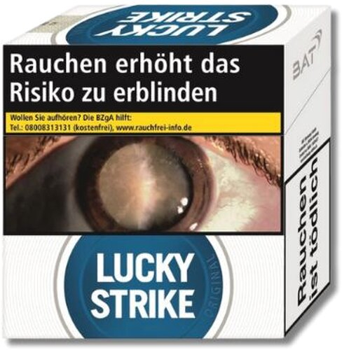 Einzelpackung Lucky Strike Blue Hercules Zigaretten (1x60)