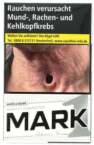 Einzelpackung  Mark Adams No.1 White & Silver (1x20)