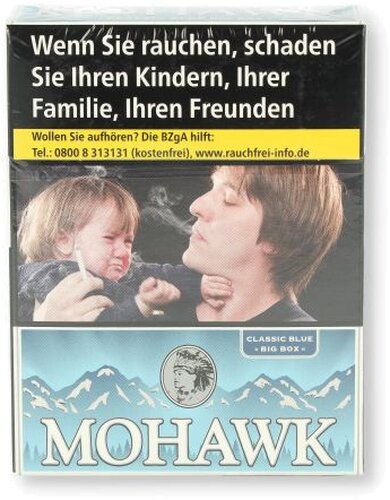 Einzelpackung Mohawk Blue Zigaretten (1x25)