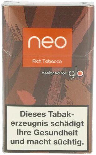 Einzelpackung neo Rich Tobacco (ehemals Bright Tobacco) Sticks für Glo 1 x 20 Stück