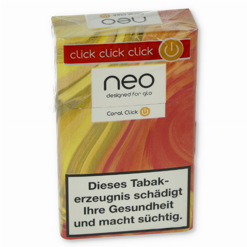 Einzelpackung neo Coral Click Tobacco Sticks für Glo Einzelpackung neo Coral Click Tobacco Sticks für Glo
