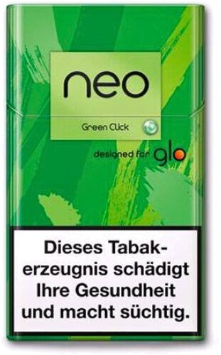 Einzelpackung neo Green (ehemalig Green Click Tobacco) Sticks für Glo