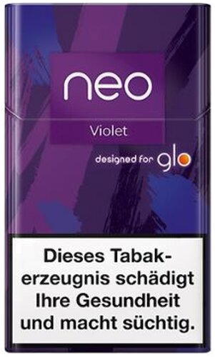 Einzelpackung neo Violet Tobacco Sticks für Glo (1x20)