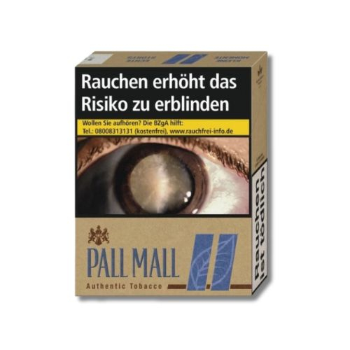 Einzelpackung Pall Mall Authentic Blau XXL ohne Zusätze Zigaretten (1x22)