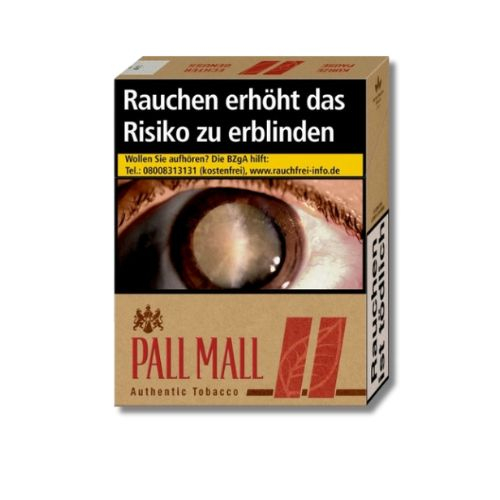 Einzelpackung Pall Mall Authentic Red ohne Zusätze Zigaretten (1x22)