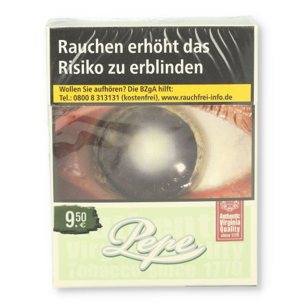 Einzelpackung Pepe Bright Green ohne Zusätze Zigaretten (1x25)