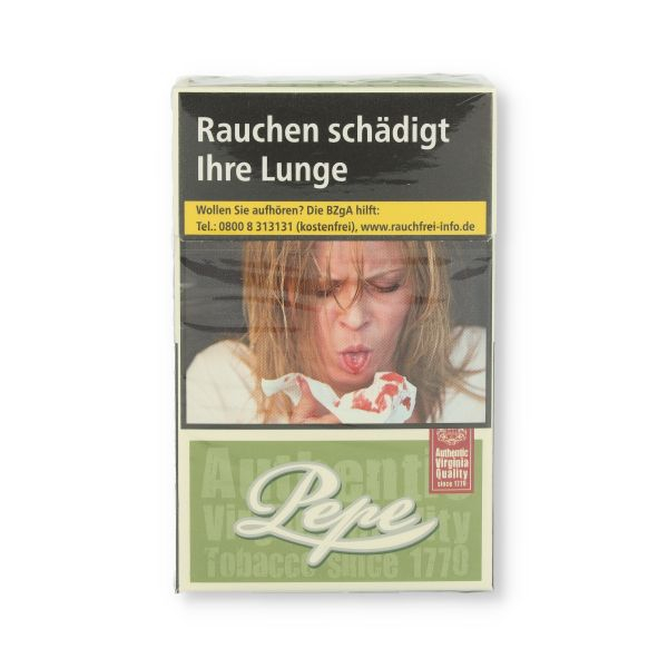 Einzelpackung Pepe Rich Green ohne Zusätze Zigaretten (1x20)