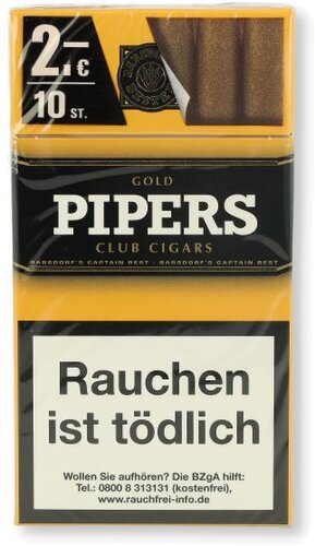 Einzelpackung Pipers Little Cigars Gold Vanilla Zigarren