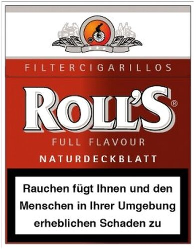 Einzelpackung Rolls Filter Zigarillos Red Naturdeckblatt Full Flavour (1x23)
