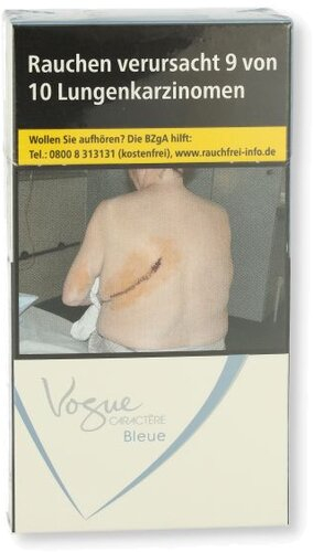 Einzelpackung Vogue Caractere Blau 100mm Zigaretten (1x20)