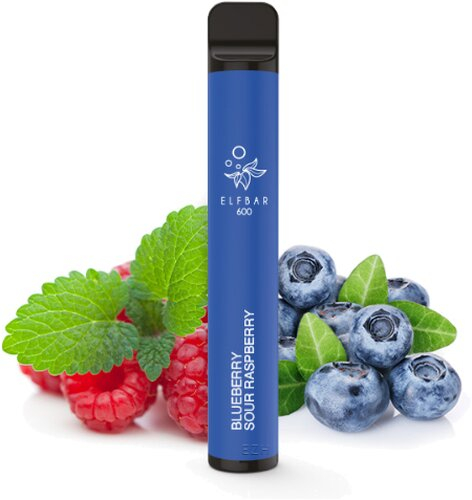 Elf Bar 600 Blueberry-Sour-Raspberry Aroma Einweg E-Zigarette 20mg Nikotin