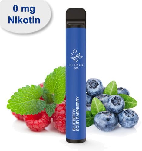 Elf Bar 600 Blueberry Sour Raspberry Einweg E-Zigarette ohne Nikotin