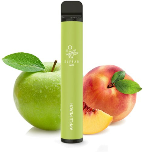 Elf Bar 600 Apple-Peach Aroma Einweg E-Zigarette 20mg Nikotin Elf Bar 600 Apple-Peach Aroma Einweg E-Zigarette 20mg Nikotin