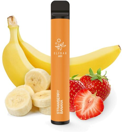 Elf Bar 600 Einweg E-Zigarette Strawberry Banana Aroma 20mg Nikotin
