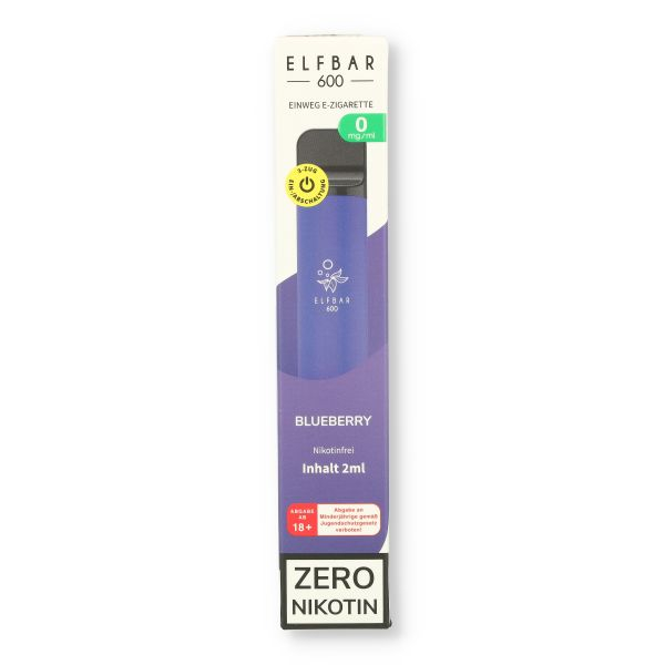Elf Bar 600 Einweg E-Zigarette Blueberry Geschmack ohne Nikotin Elf Bar 600 Einweg E-Zigarette Blueberry Geschmack ohne Nikotin